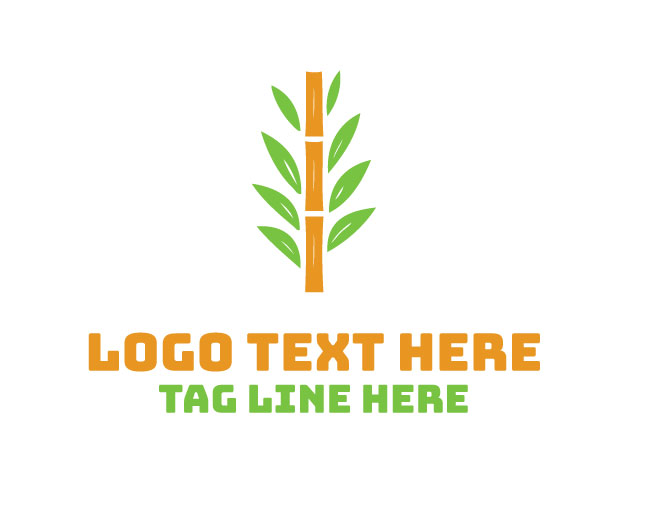 Bamboo Earth Leaf Logo