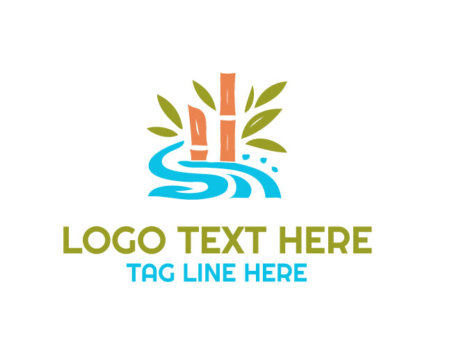 Bamboo Calm Leaf Logo