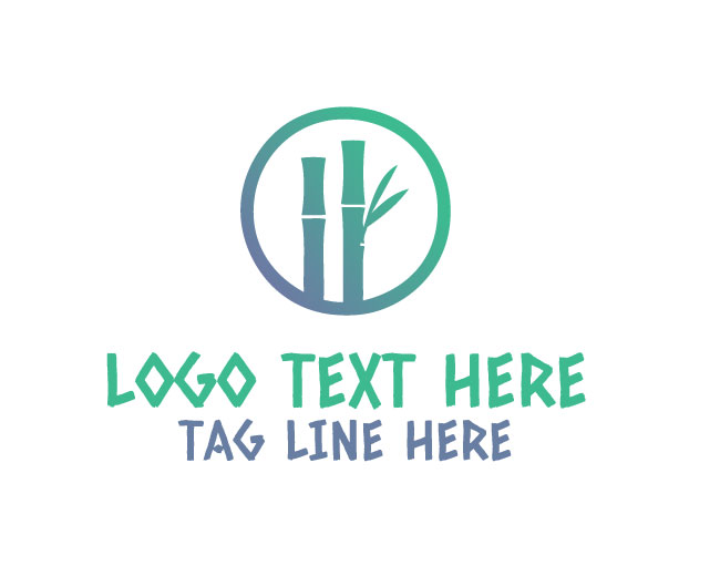 Bamboo Wellness Leaf Logo