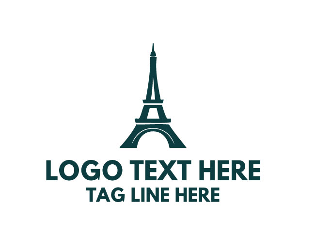 Eiffel Tower Star Clean Style Logo