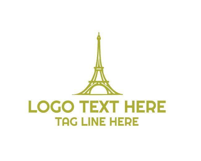 Eiffel Tower Travel Adventure Design Logo