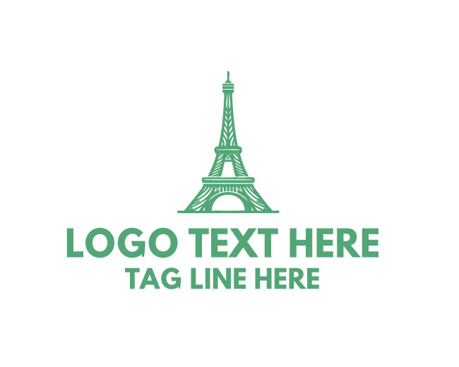 Eiffel Tower Travel Tour Design Logo