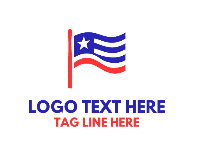 National USA Flag Logo