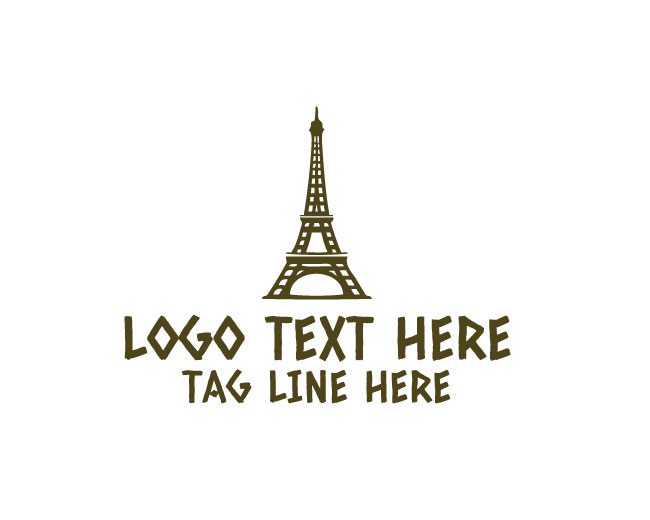  Eiffel Tower Travel Tourism Style Logo