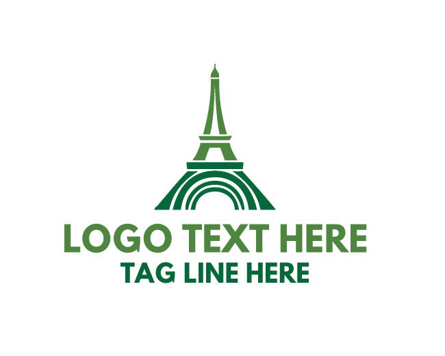 Eiffel Tower Travel Agency Design Logo
