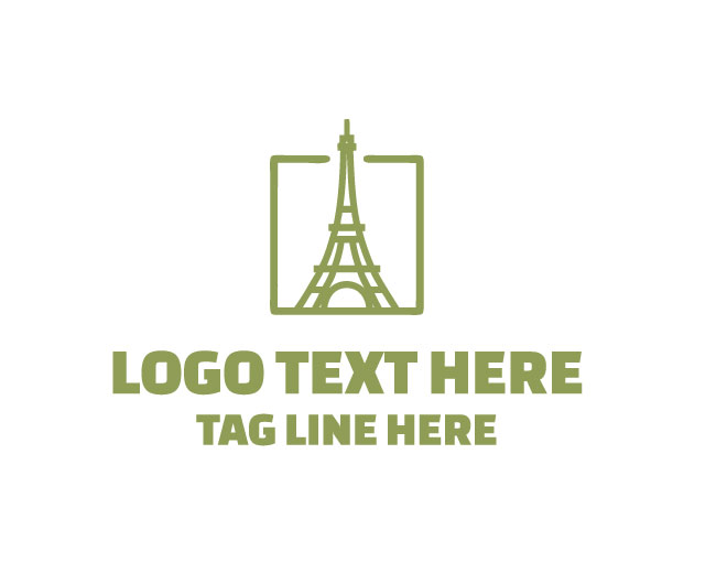 Eiffel Tower Travel Europe Style Logo