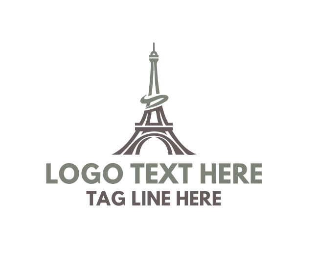 Eiffel Tower Travel Lifestyle Logo