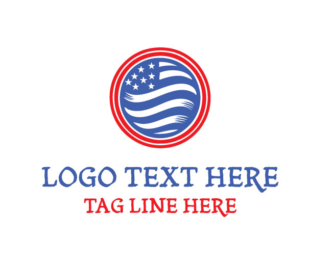 Simple American Flag Logo