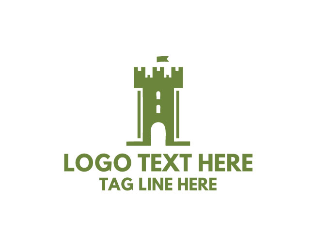 Castle Tower Design Logo