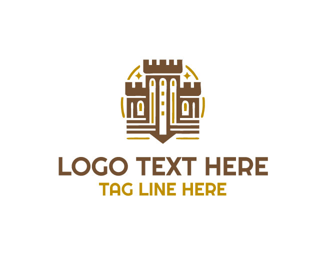 Castle Fortress Style Logo
