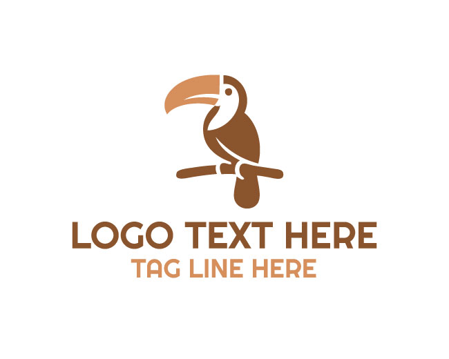 Toucan sitting on Branch Logo