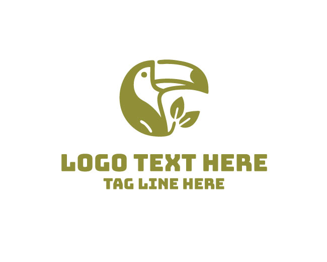 Toucan Wild leaf Logo