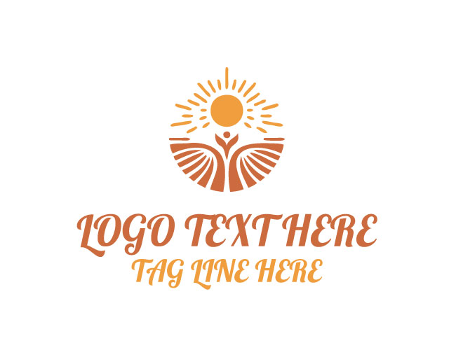 Seed Sower Farmer Logo