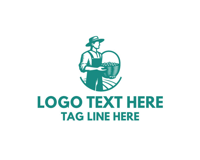 Seed Sower Farmer Rural Life Logo