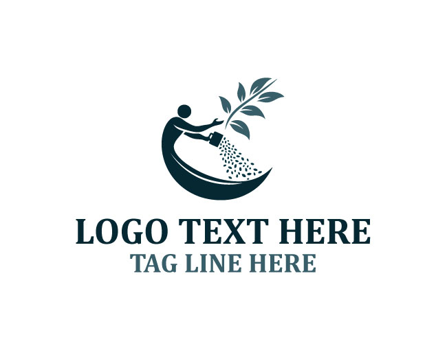 Seed Sower Farmer Rural Harvest Logo