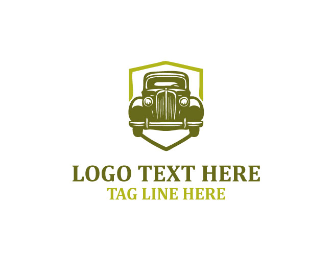 Vintage Car Abstract Logo