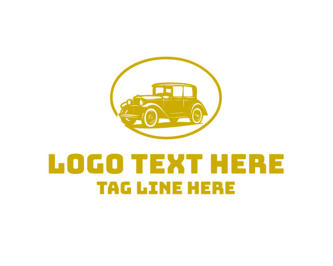 Vintage Car Racing Logo