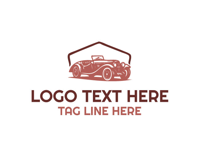 Vintage Car Simple Logo