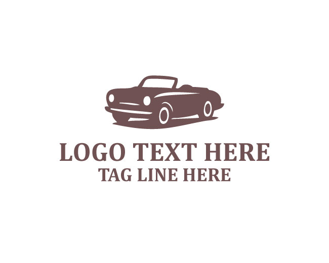 Vintage Car Roadster Logo