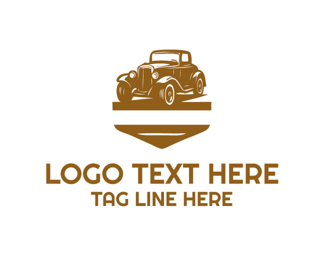 Vintage Car Hand Drawn Logo