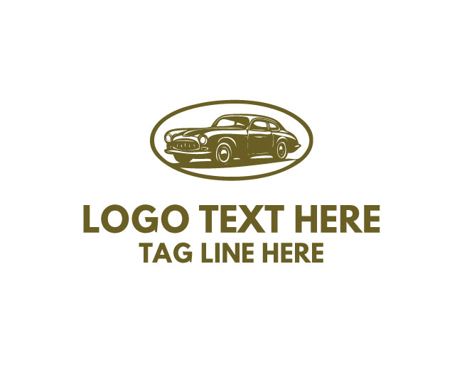 Vintage Car Wheel Logo