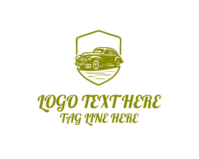 Vintage Car Retro Logo