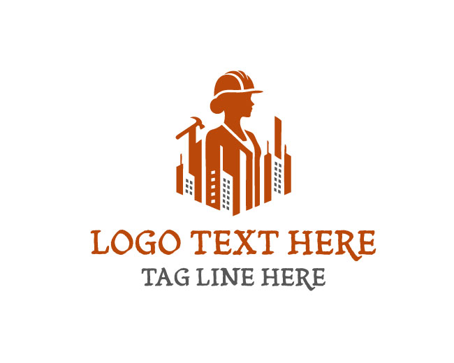 Construction Worker Helmet Logo
