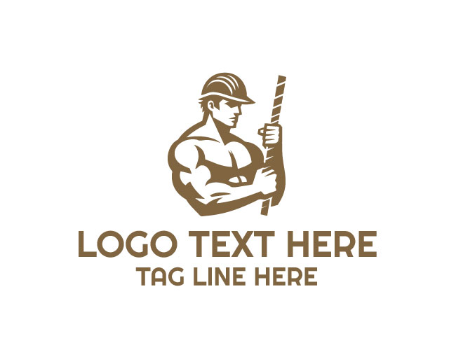 Construction Worker Simple Logo