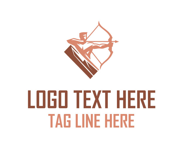 Draw Line Archer Logo