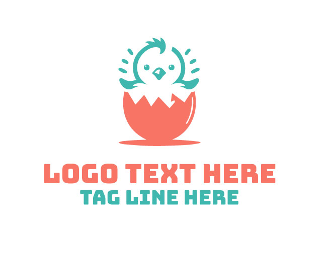 Happy Baby Chick Logo
