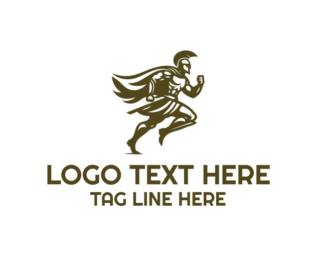 Ancient Warrior Combat Hero Logo