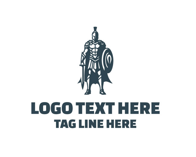  Ancient Warrior Fighting Legend Logo