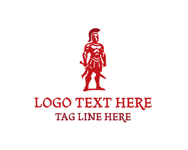  Ancient Warrior Battle Champion Logo