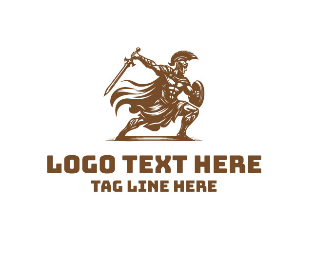 Ancient Warrior Royal Fighter Logo