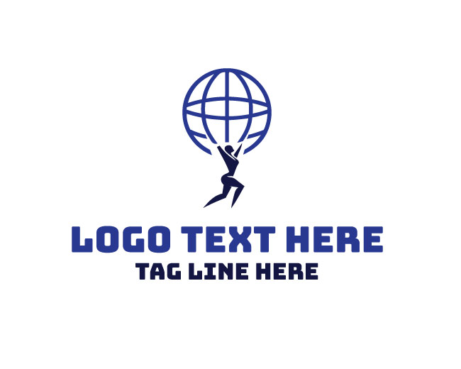 Atlas Globe Simple Design Logo