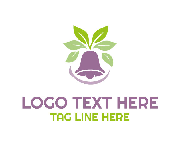 Leaf Vine Bell Logo