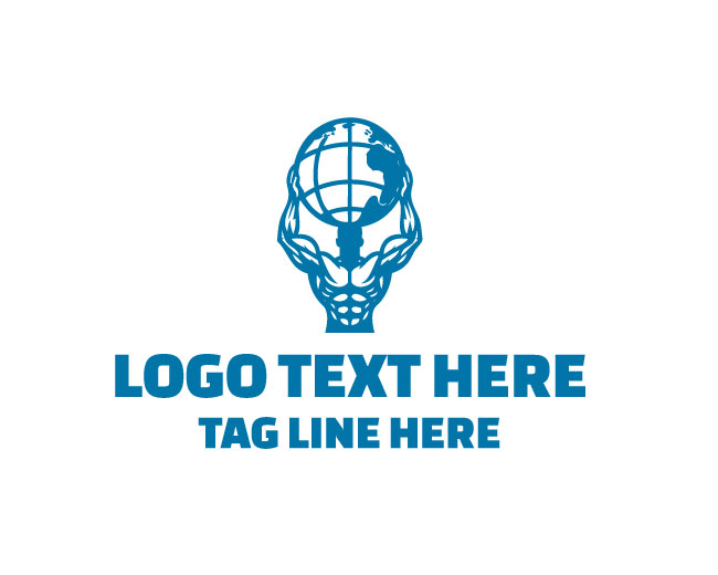 Atlas Globe Earth Logistics Logo
