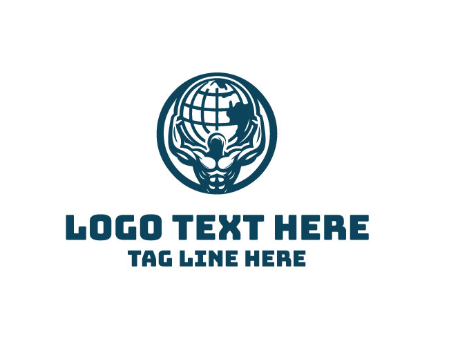 Atlas Globe World Logo