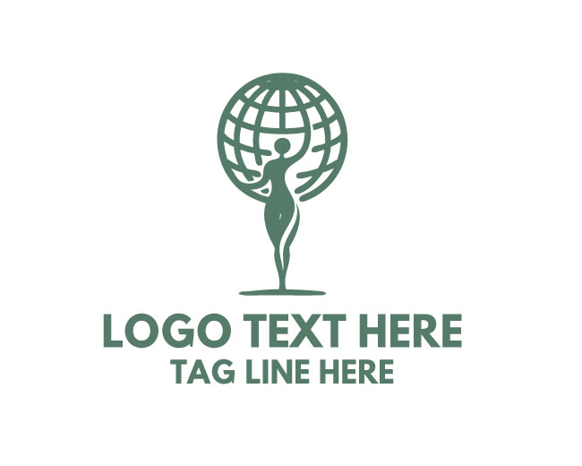 Atlas Globe Earth Company Logo