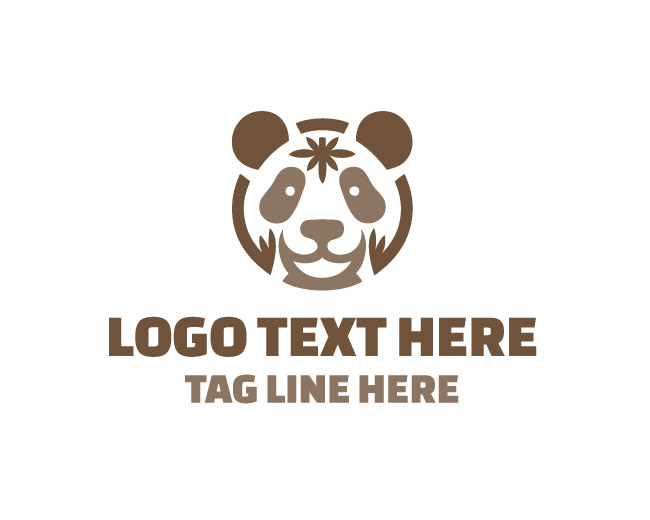 Panda Simple Design Logo