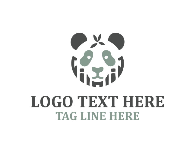 Panda Cute Face Logo