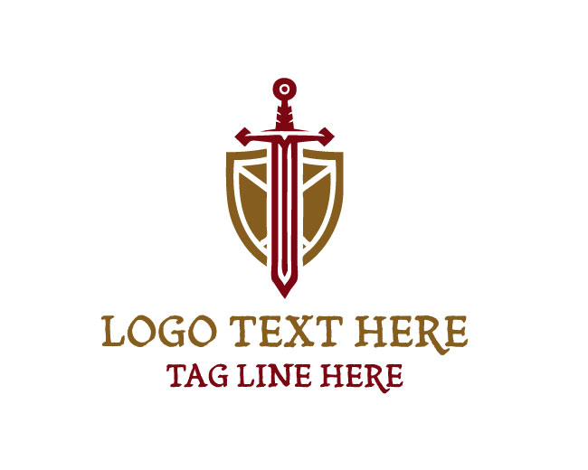 Sword Shield Warrior Logo