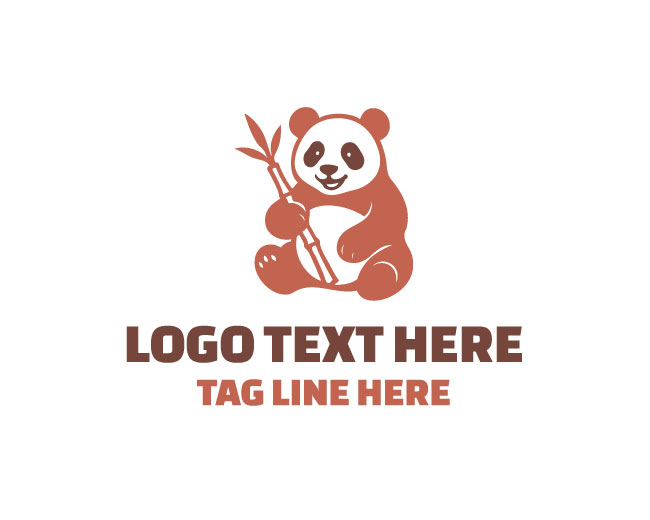 Panda Mascot Logo