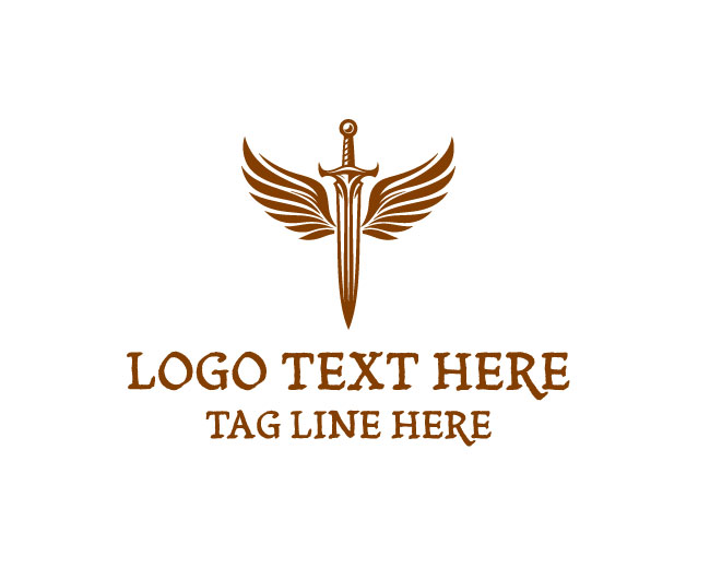 Wings Sword Warrior Logo