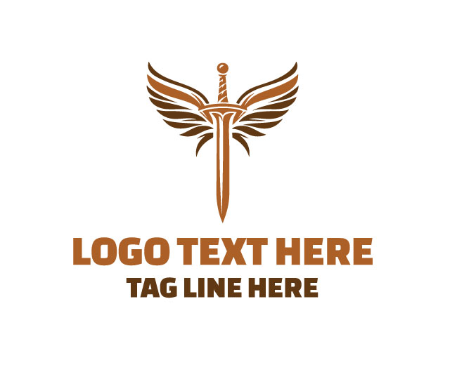 Wings Sword Ice Guardian Logo
