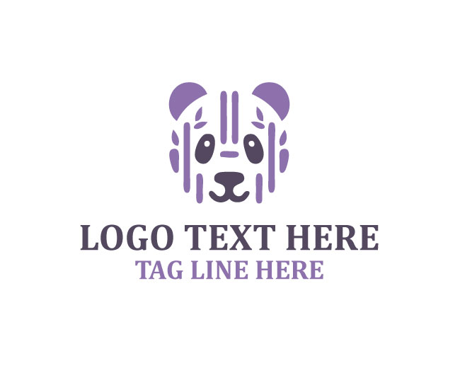 Panda Silhouette Logo