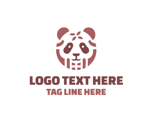 Panda Geometric Logo