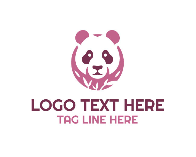 Panda Head Icon Logo