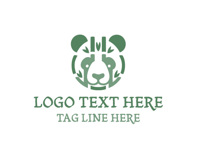 Panda Abstract Head Logo