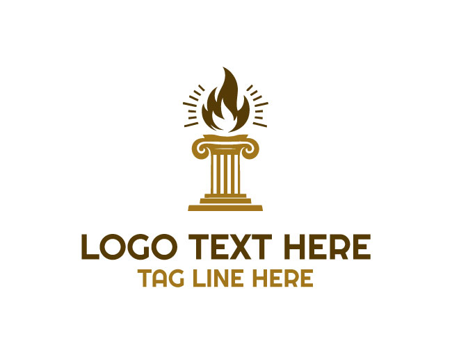 Heritage Pillar Torch Logo